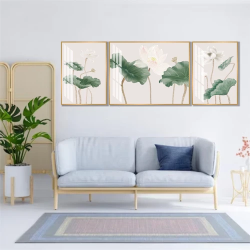 Tranh treo tường hoa lá sen