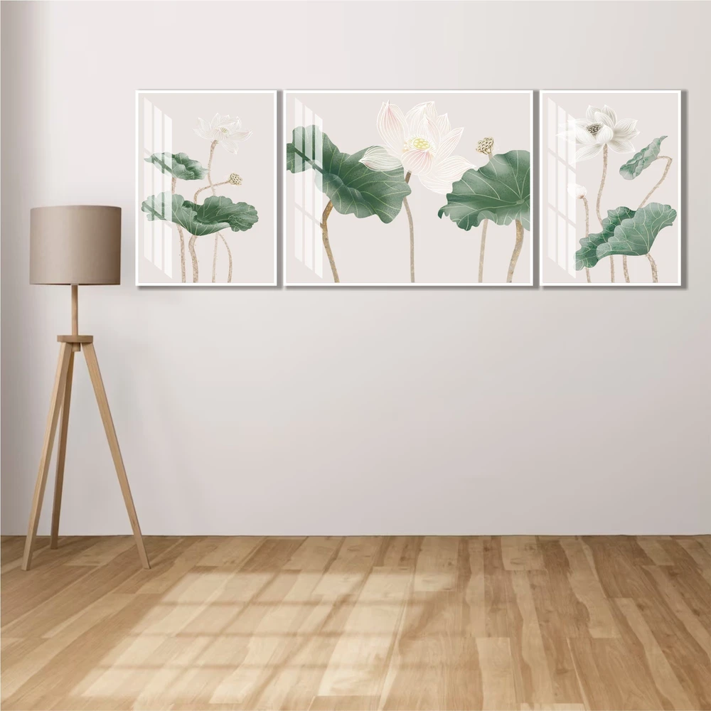 Tranh treo tường hoa lá sen