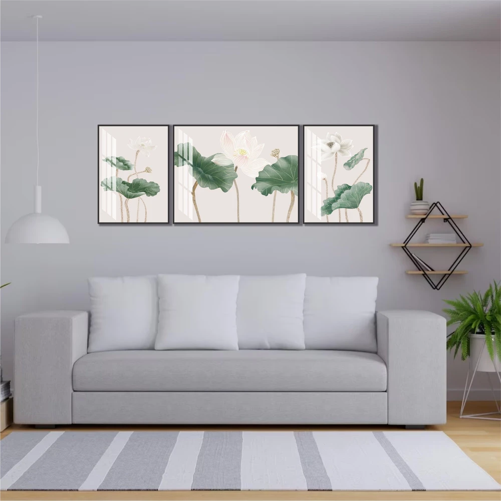 Tranh treo tường hoa lá sen