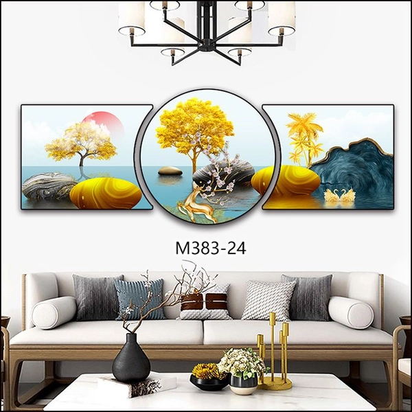 Tranh Treo Tường Hươu Vàng Phong Cảnh Nghệ Thuật