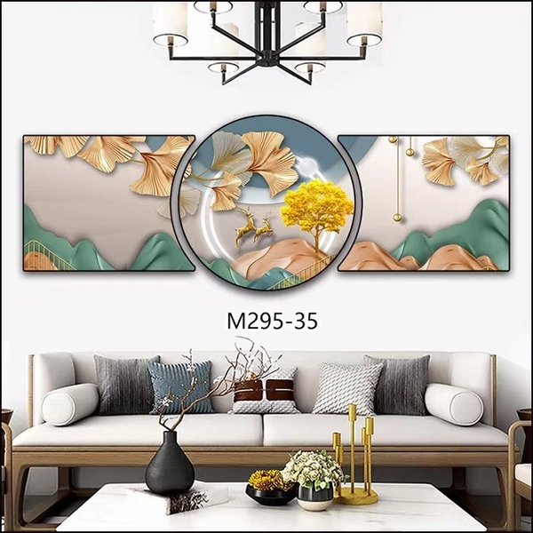 Tranh Treo Tường Hươu Vàng Phong Cảnh Nghệ Thuật