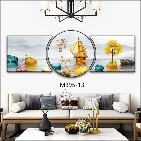 Tranh Treo Tường Hươu Vàng Phong Cảnh Nghệ Thuật