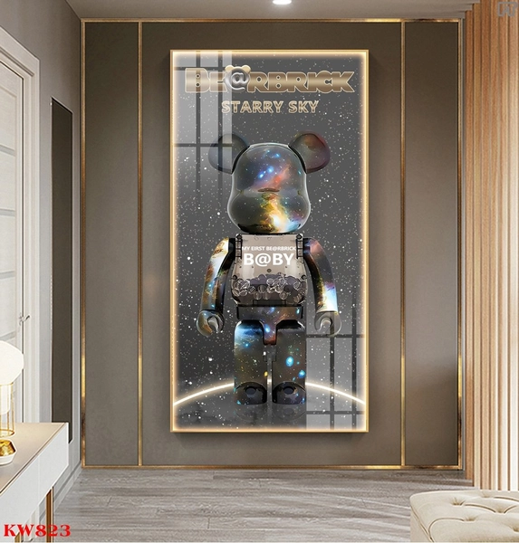 Tranh Treo Tường Gấu Bearbrick Starry Sky