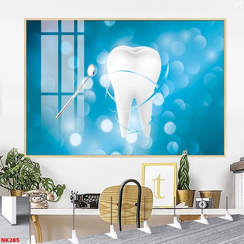 Tranh Treo Tường Nha Khoa Chiếc Răng Trắng Khỏe