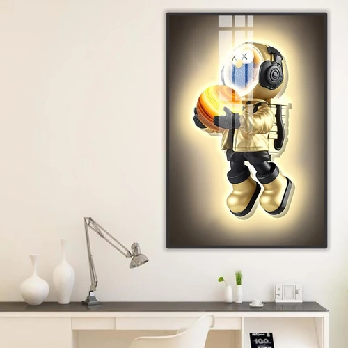 Tranh Treo Tường Chú Gấu Kaws Sao Hỏa