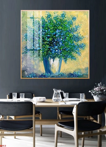 Tranh Treo Tường Bình Hoa Baby Xanh Nghệ Thuật