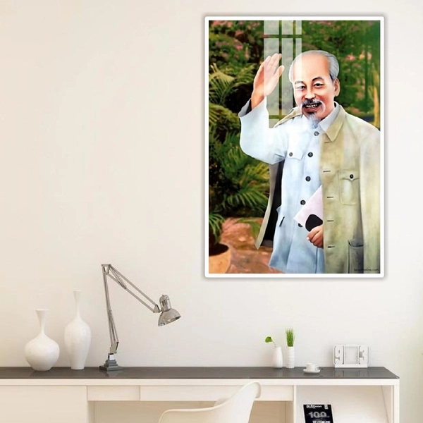 Tranh Treo Tường Bác Hồ Vẫy Tay Chào