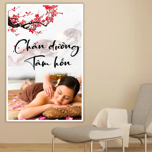 Tranh treo tường Spa nghệ thuật Chấn dưỡng tâm hồn