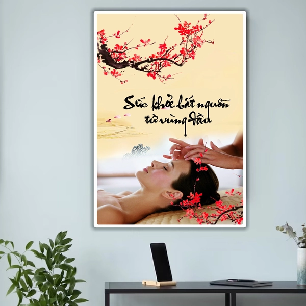 Tranh treo tường Spa sức khỏe bắt nguồn từ vùng đầu
