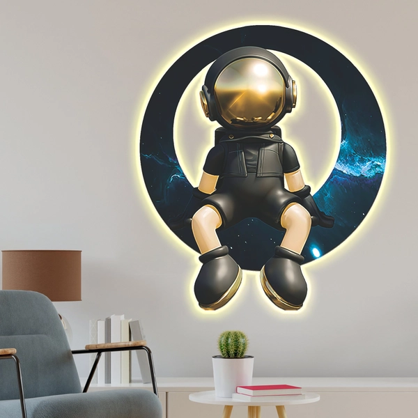 Tranh đèn led treo tường phi hành gia vũ trụ siêu đẹp