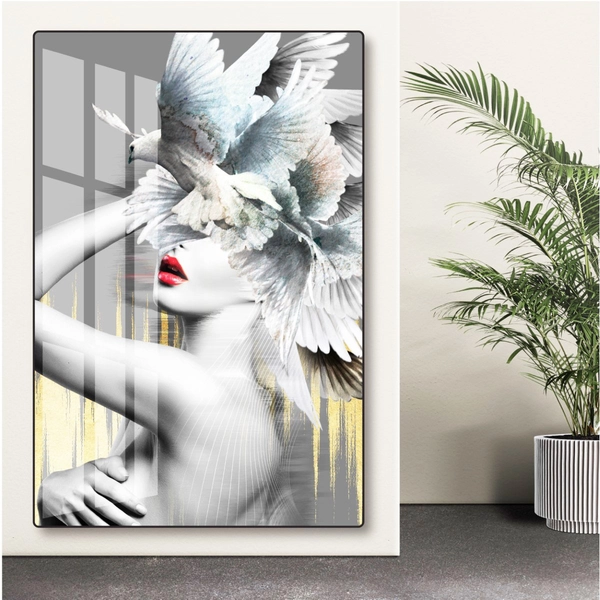 Tranh Treo Tường 1 Tấm Nghệ Thuật Cô Gái