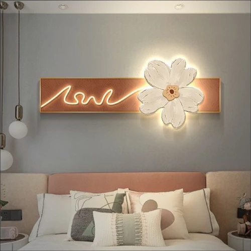 Tranh Đèn Led Tráng Gương Pha Lê Hoa Nghệ Thuật 6