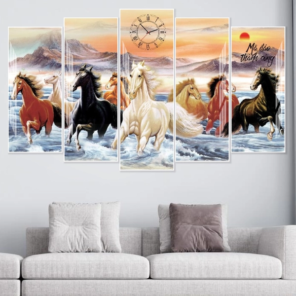 Tranh đồng hồ mã đáo thành công 2