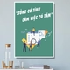 Tranh Slogan Sống Có Tình Làm Việc Có Tâm