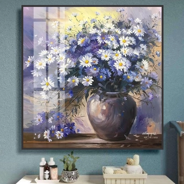 Tranh Treo Tường Hoa Cúc Họa Mi Nghệ Thuật 2