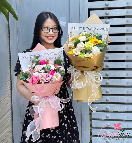 Bó hoa hồng sáp thơm kỷ niệm đáng nhớ