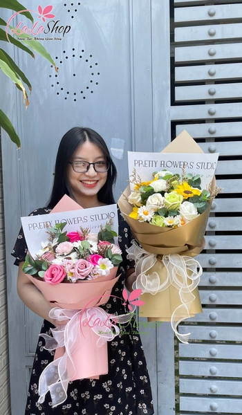 Bó hoa hồng sáp thơm kỷ niệm đáng nhớ