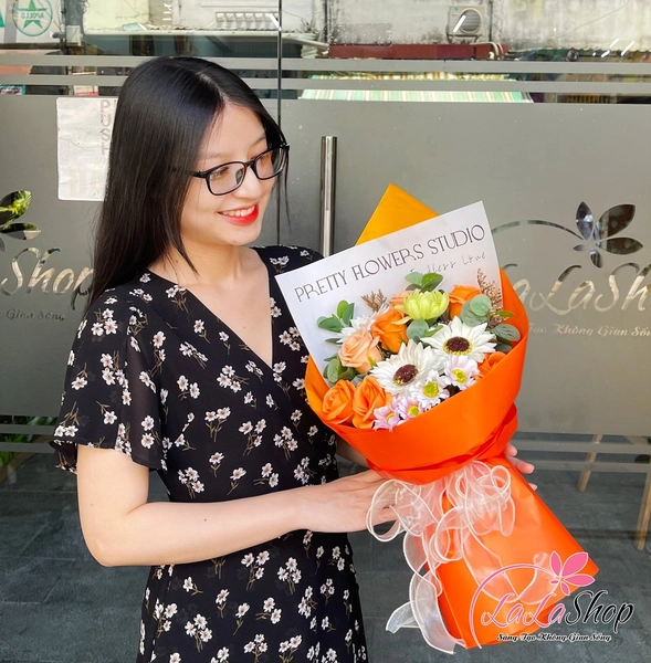 Bó hoa hồng sáp thơm kỷ niệm đáng nhớ