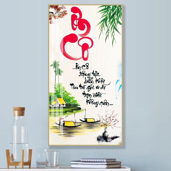 Tranh Treo Tường Thư Pháp Ơn Cô 2