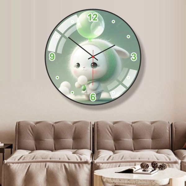 Đồng hồ treo tường hình thú dễ thương kim trôi mẫu 937