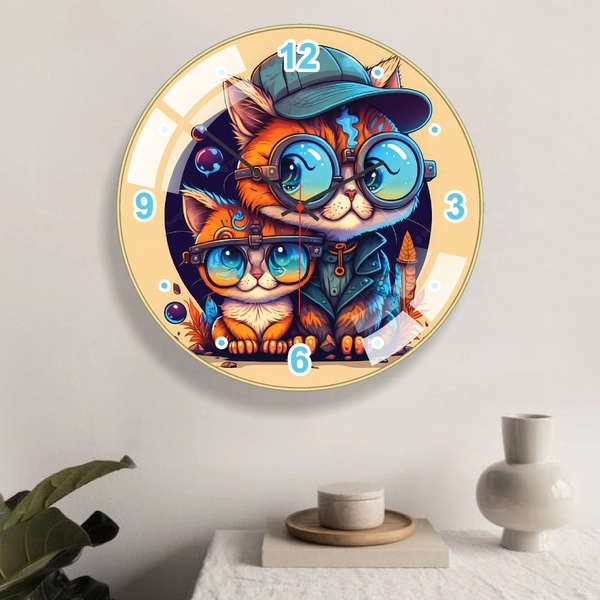 Đồng Hồ Treo Tường Hình Thú Dễ Thương Kim Trôi Mẫu 943