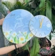 Tranh Đồng Hồ Treo Tường UV Pha Lê Bóng Cành Hoa Nghệ Thuật