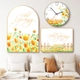Tranh Đồng Hồ Treo Tường Cánh Đồng Hoa Vàng