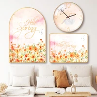 Tranh Đồng Hồ Treo Tường Hello Spring
