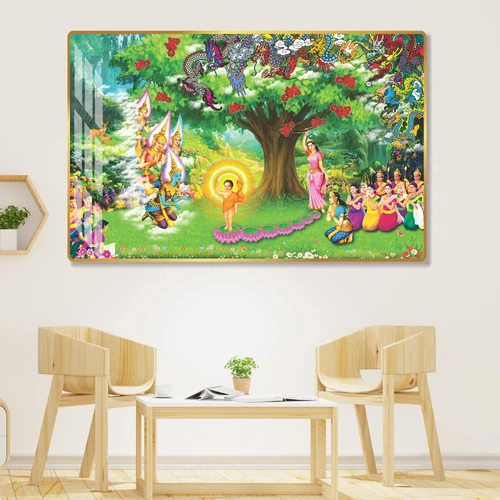Tranh treo tường Đức Phật Đản Sanh