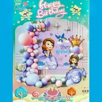 Set bong bóng trang trí sinh nhật nàng bạch tuyết 49