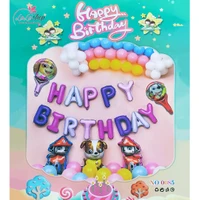 Set bong bóng trang trí sinh nhật happy birthday cún con 60