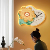Tranh Đồng Hồ Tráng Gương Pha Lê Hoa Nghệ Thuật 7