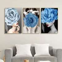 Tranh treo tường cô gái nghệ thuật trừu tượng decor phòng ngủ 96