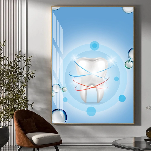 Tranh Treo Tường Nha Khoa Chăm Sóc Răng Miệng Khỏe Đẹp