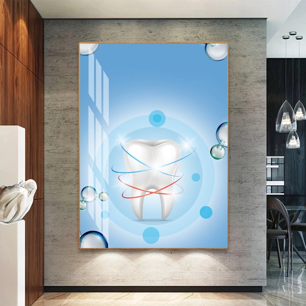 Tranh Treo Tường Nha Khoa Chăm Sóc Răng Miệng Khỏe Đẹp