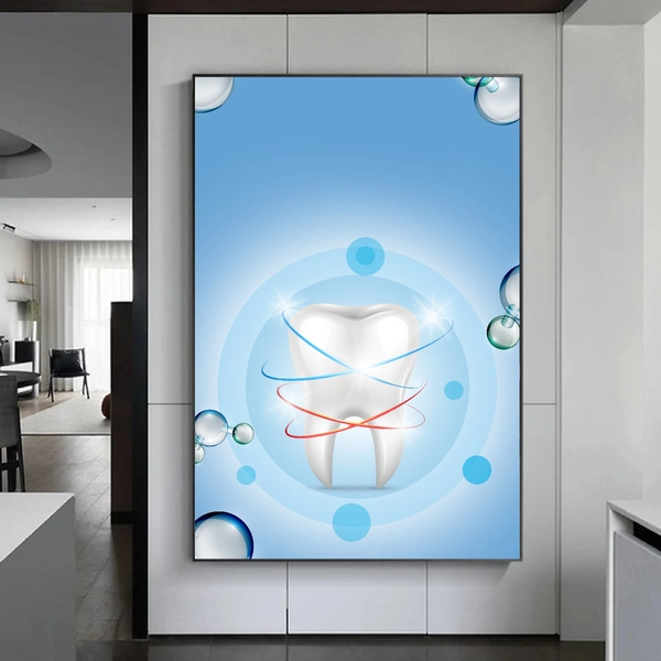 Tranh Treo Tường Nha Khoa Chăm Sóc Răng Miệng Khỏe Đẹp