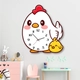 Đồng Hồ Gỗ Treo Tường Hình Gà Con và Bạn