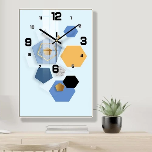 Tranh đồng hồ treo tường tráng gương nghệ thuật hiện đại 503