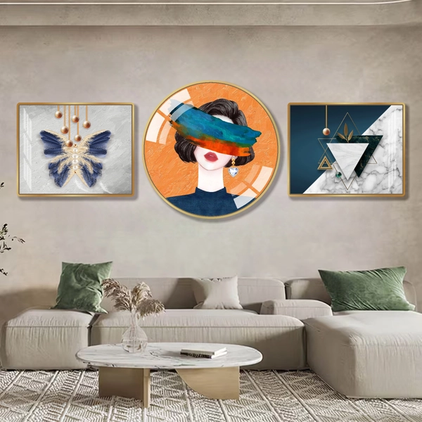 Tranh Treo Tường Trang Trí Cô Gái Nghệ Thuật Sang Trọng