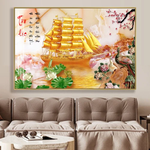 Tranh Treo Tường Thuận Buồm Xuôi Gió Tài Lộc Mẫu 535