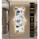 Tranh Đồng Hồ Treo Tường Gấu Bearbrick Tráng Gương UV 03