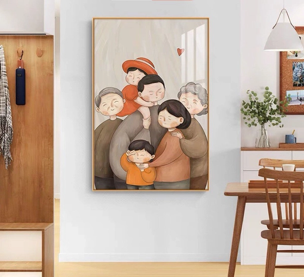 Tranh Treo Tường Ảnh Chân Dung Gia Đình 01