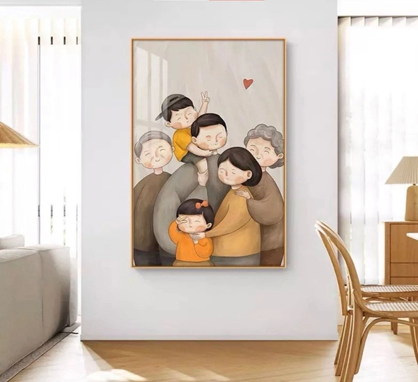 Tranh Treo Tường Ảnh Chân Dung Gia Đình 01