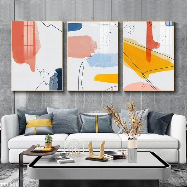Tranh Treo Tường Nghệ Thuật Trừu Tượng Phong Cách Tối Giản