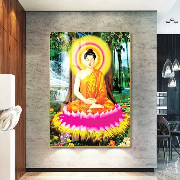 Tranh Phật Tổ Nhập Niết Bàn Dưới Gốc Bồ Đề