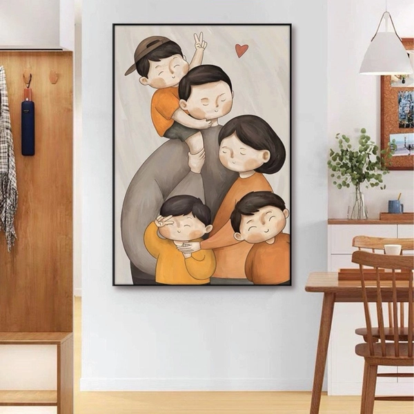 Tranh Treo Tường Ảnh Chân Dung Gia Đình 01