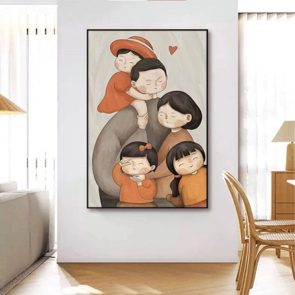 Tranh Treo Tường Ảnh Chân Dung Gia Đình 01