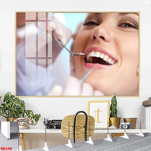 Tranh Treo Tường Nha Khoa Chăm Sóc Răng Miệng Khỏe Đẹp