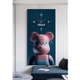 Tranh đồng hồ treo tường Gấu Bearbrick cao cấp