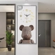 Tranh đồng hồ treo tường Gấu Bearbrick cao cấp